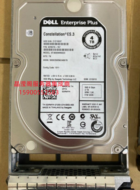 DELL SCV300 SCV2000 SCV2080 SCV3000 4T 7.2K 3.5 SAS 储存硬盘