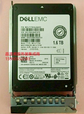 DELL R550 R650 R750 R940xa R750XS 1.6T SAS SSD 12Gb 固态硬盘