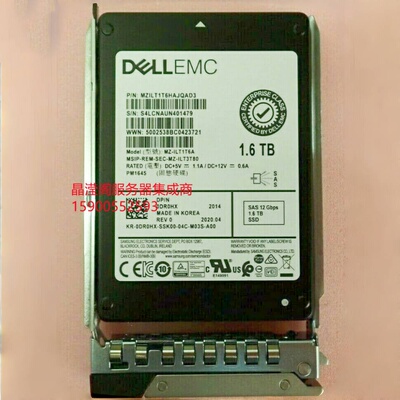 DELL R730 R740 R830 R840 R930 R940 1.6T SAS SSD 12Gb固态硬盘