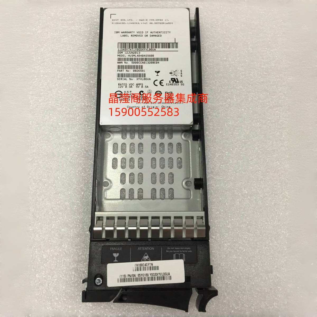 IBM 85Y6189 49Y7471 00L4617 00Y2446 400G SAS SSD V7000 硬盘