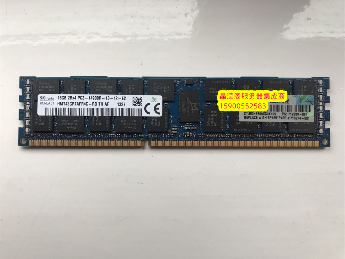 原装 DL160 G8 DL360 G8 DL380 G8 16G DDR3 1866 ECC REG 内存条