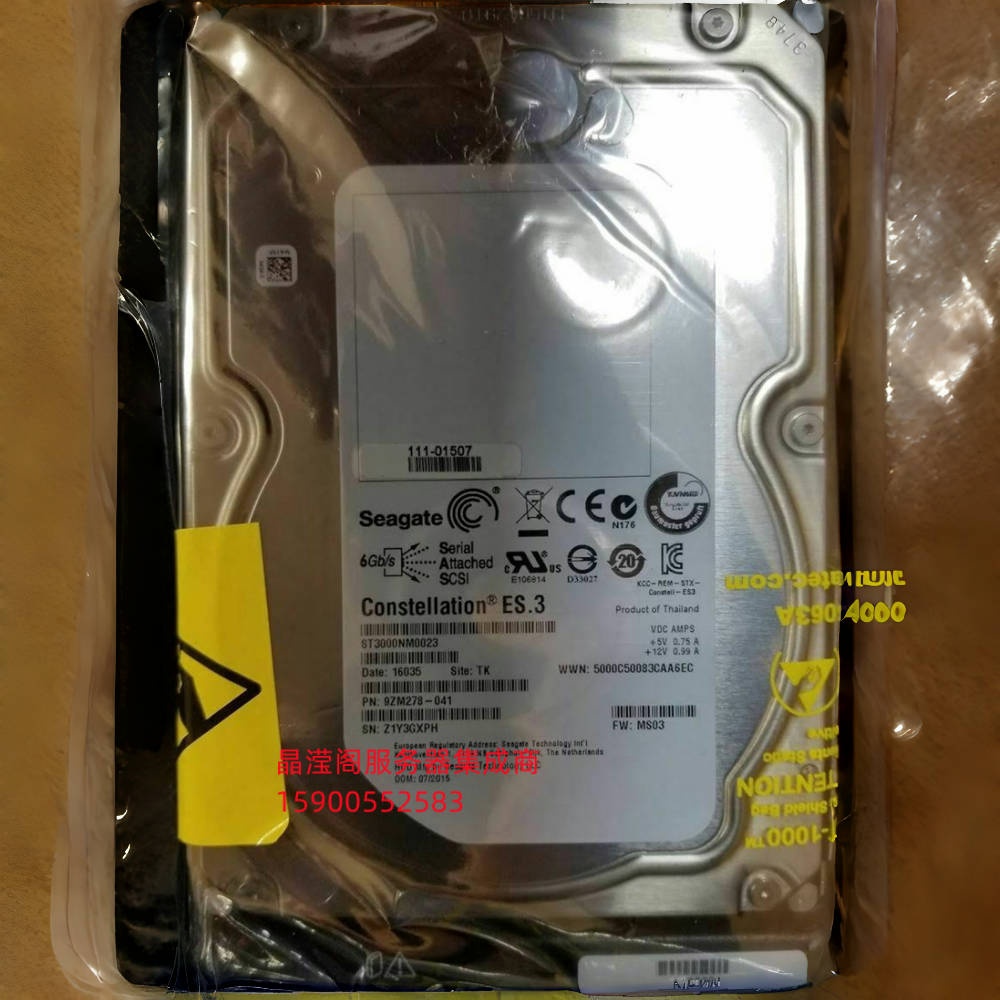 NetApp 50383-01 111-01507 3T SAS E2700 E2624 DE224C 储存硬盘