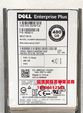 DELL SCV2000 SCV2020 SCV3020 480G 2.5 SAS SSD 12Gb 储存硬盘