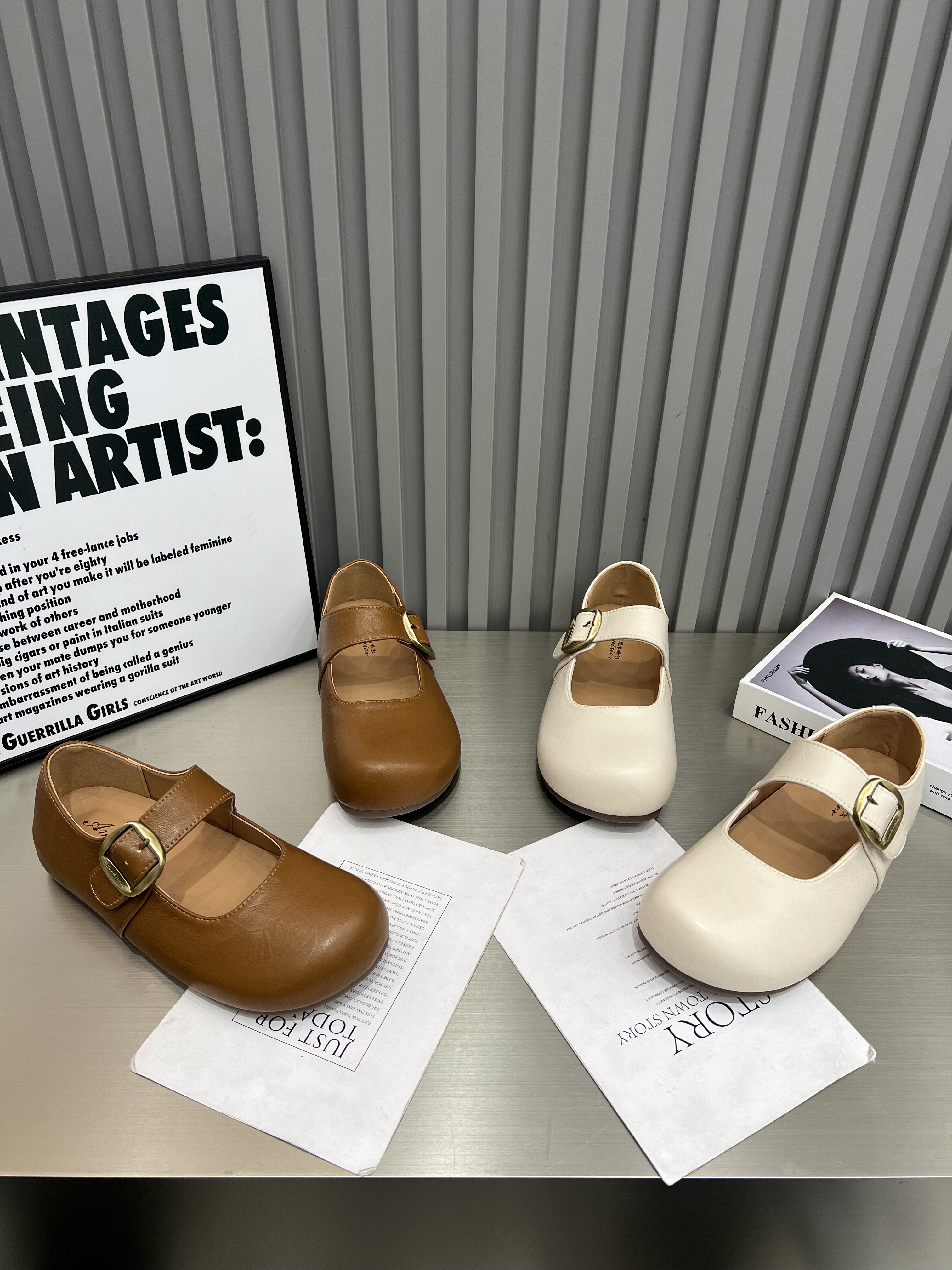 韩版娃娃头魔术贴小皮鞋女2026春季内增高百搭玛丽珍鞋浅口乐福鞋,女鞋,浅口单鞋,淘宝优惠券,粉丝福利购,淘宝优惠卷