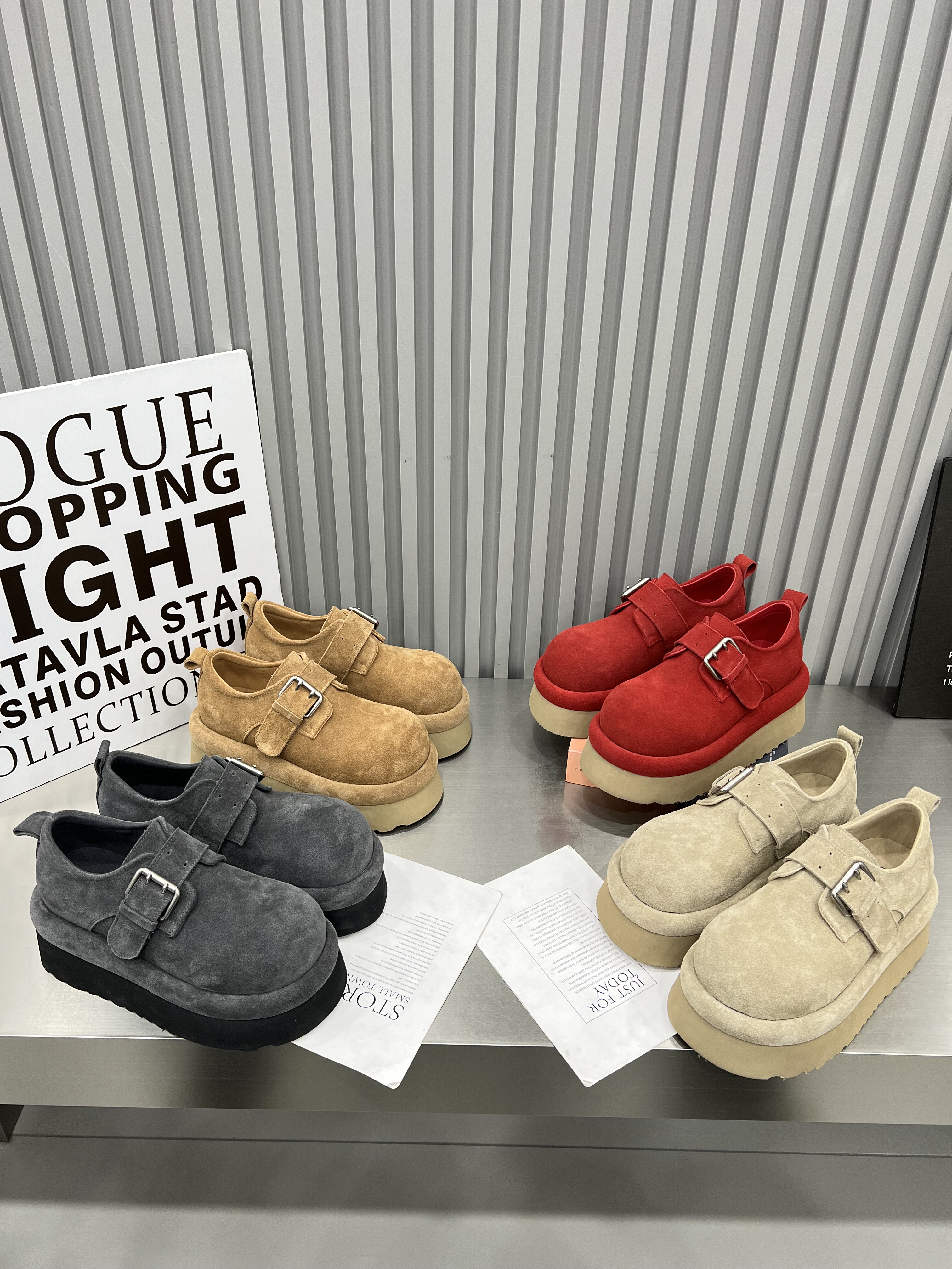 欧洲站真皮厚底松糕勃肯鞋女2026春季大头复古百搭增高休闲乐福鞋,女鞋,时尚休闲鞋,淘宝优惠券,粉丝福利购,淘宝优惠卷