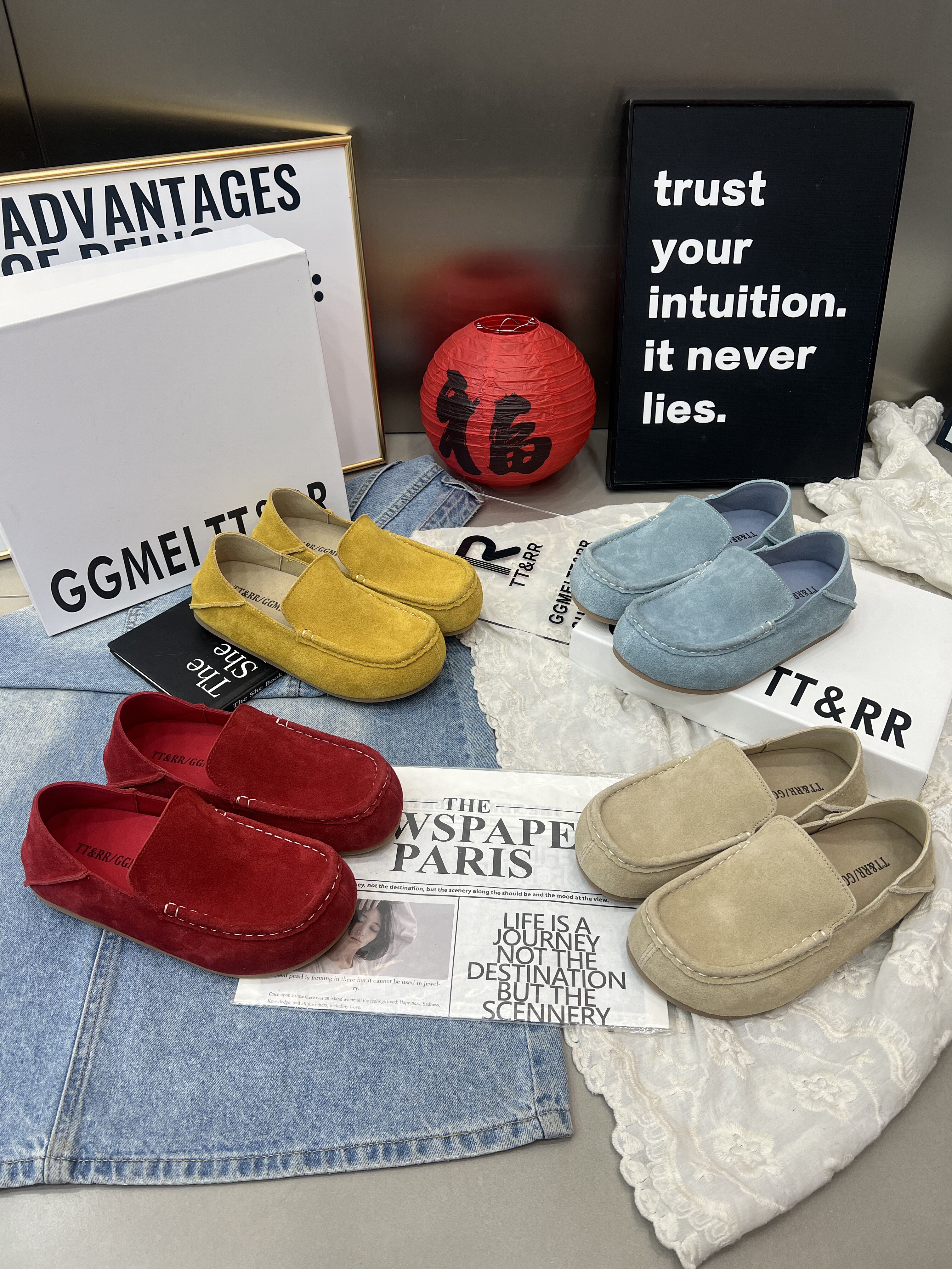 真皮内增高平底乐福鞋女2026春季一脚蹬懒人豆豆鞋舒适休闲勃肯鞋,女鞋,乐福鞋（豆豆鞋）,淘宝优惠券,粉丝福利购,淘宝优惠卷