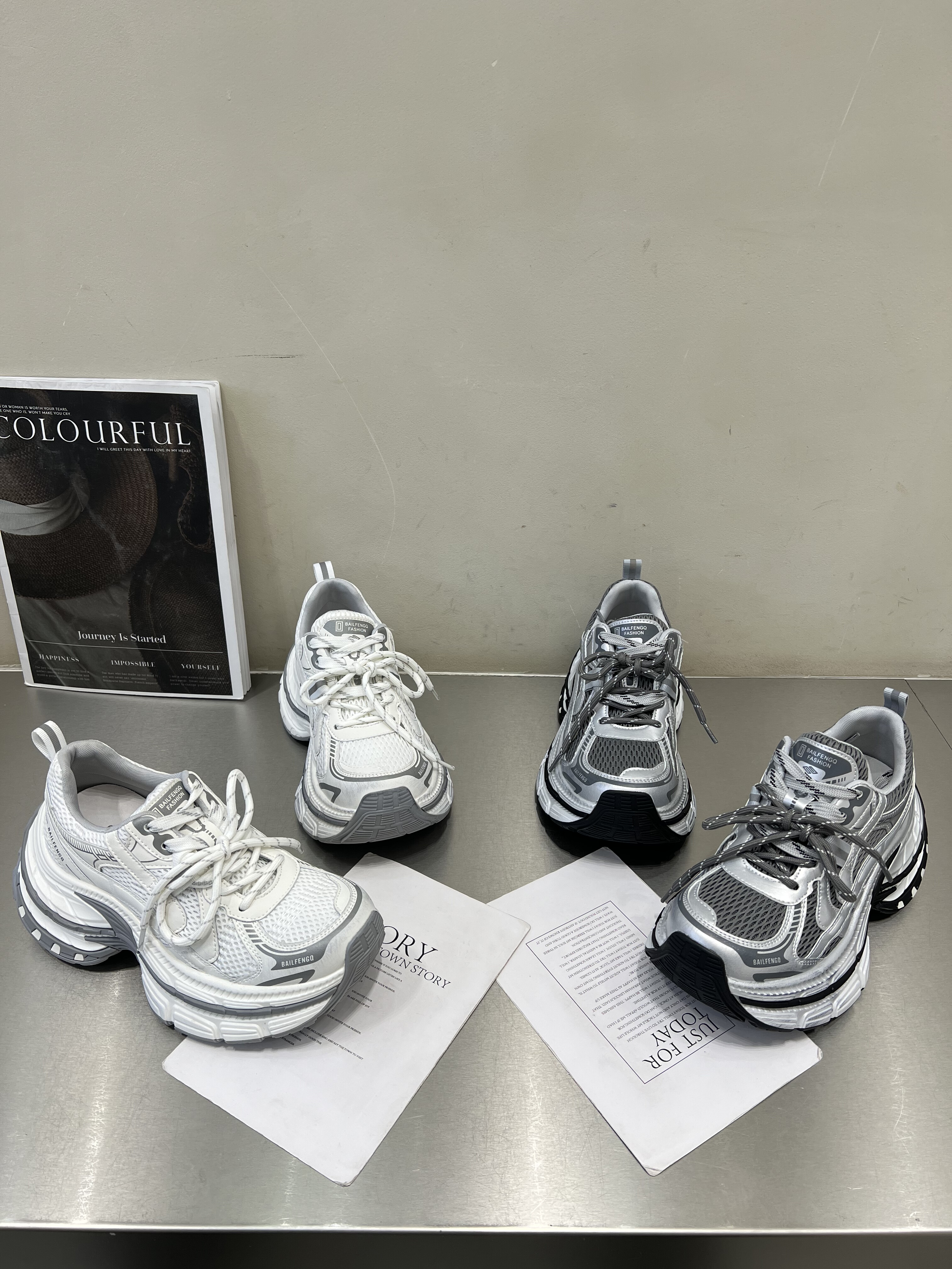 欧洲站真皮网面透气厚底老爹鞋女2026春季百搭增高休闲运动鞋单鞋,女鞋,老爹鞋,淘宝优惠券,粉丝福利购,淘宝优惠卷