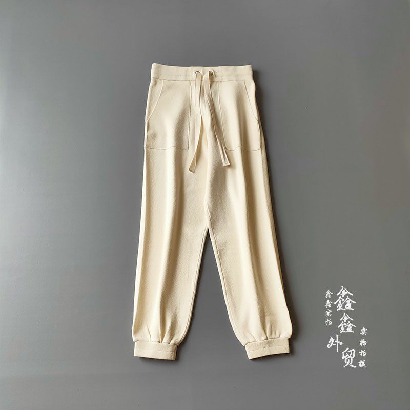 XINXINYUAN 2021 신작 가을 여성 캐주얼 고급 니트 양복 루즈한 드로스트링 후드 티셔츠와 바지