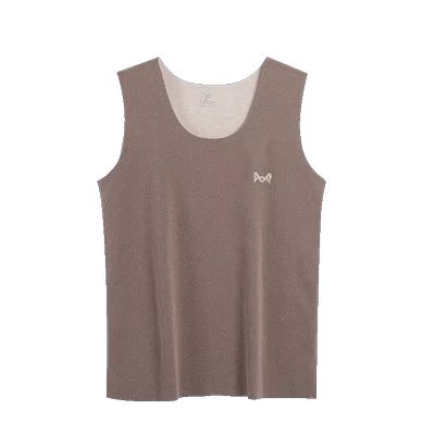 猫人男士羊绒蚕丝无痕保暖背心