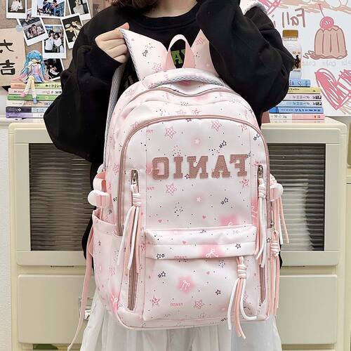 法国MKDN新款学院风日系ins高颜值初中生书包女甜美背包