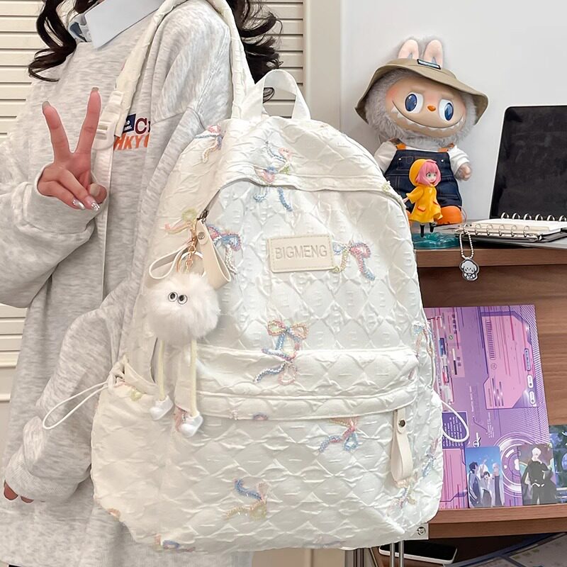 日本书包初中生女生2026新款可爱系小众高颜值背包双肩包肩包女