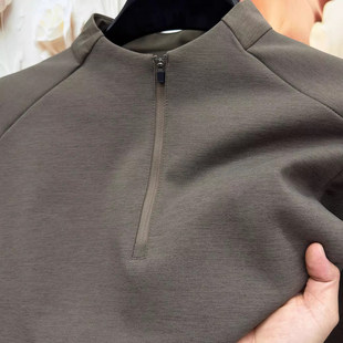 冬季 ZIQQO T恤男士 一体绒长袖 加绒加厚小立领卫衣 自带型男调性