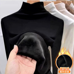 德绒高领打底衫男秋冬季潮牌痞帅高级感加绒加厚内搭修身长袖t恤