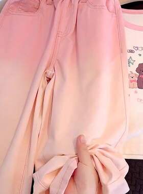 女童裤子夏装2026新款儿童洋气天丝牛仔裤夏季女孩薄款百搭阔腿裤