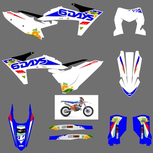 适用KTM 250 300 350EXC SXF恒舰S6 S7开禧320贴花贴膜车贴纸贴画