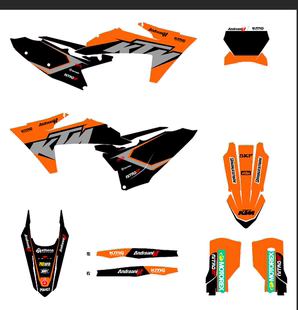 20 21 22 23 24 25年KTM EXC XCW 250 300 350越野贴花贴膜车贴画