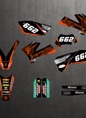 03 04 05 06年KTM200 250 300 EXC SXF越野摩托车贴花贴膜车贴画