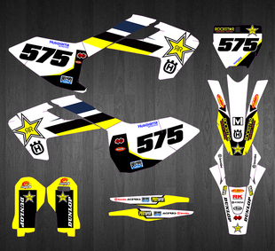 450越野摩托车贴花贴膜车贴画FE 胡思瓦纳TE300恒舰两冲克维思K18