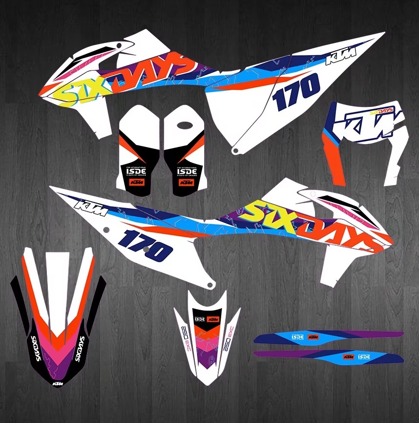 2017 18 19 20 21 2022 2023年KTM 250 300 350EXC贴花贴膜车贴画