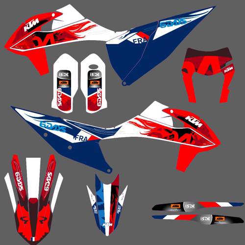 适用20 21 22 23 24年KTM 300EXC SXF 350恒舰Z300贴花贴膜车贴画