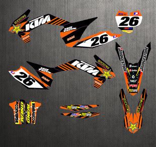 12 13 14 15 16年KTM250 300 350 450 EXC SXF越野贴花贴膜车贴画