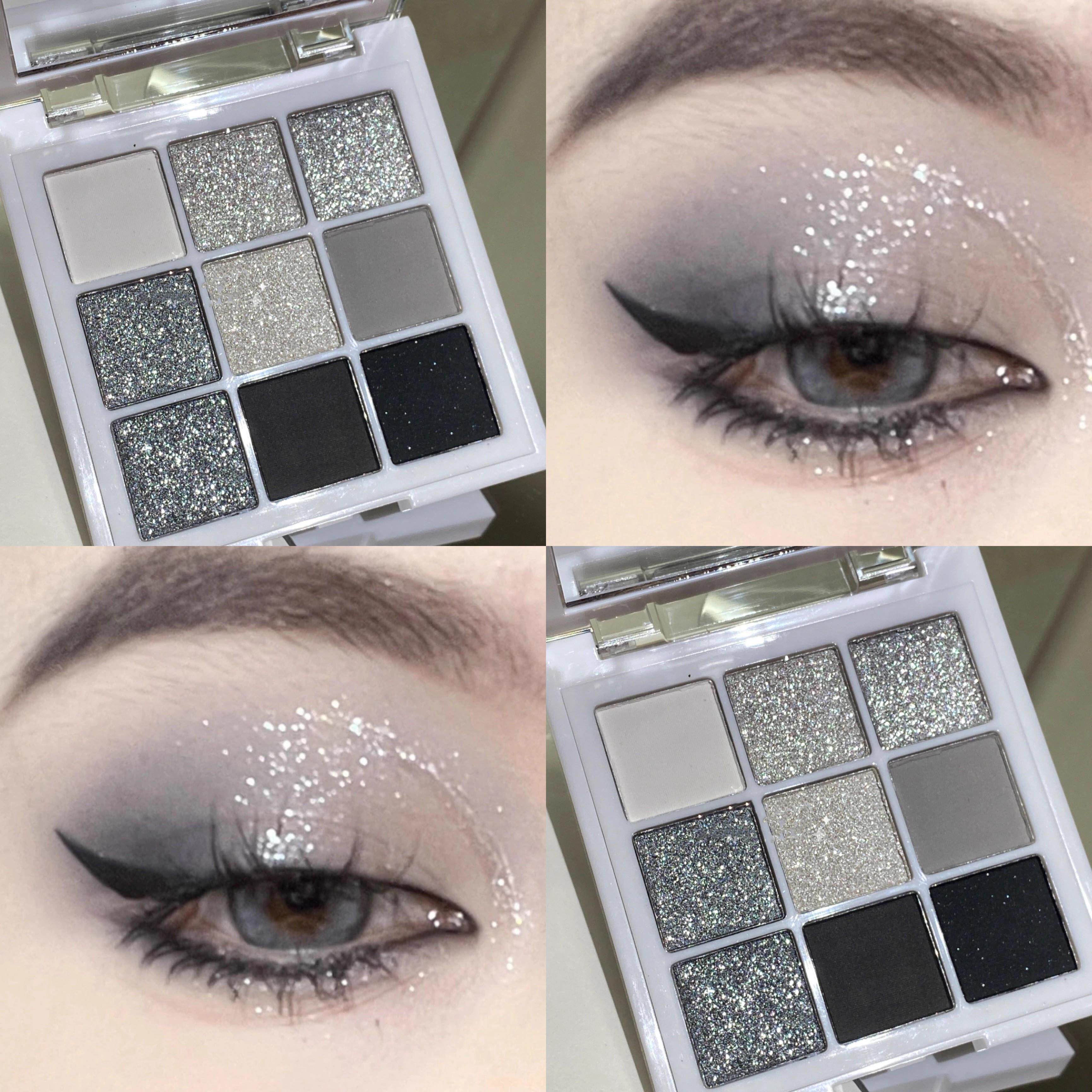 正品Bingo 自然的彩妆 欧美眼影盘 冷色系眼影黑色水泥灰黑茉莉烟