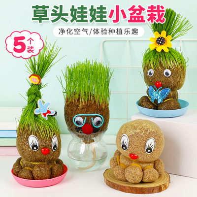 抖音同款幼儿园小礼物草头娃娃
