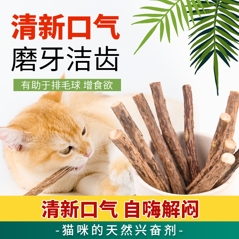 猫咪磨牙棒木天蓼幼猫洁齿棒咬棒