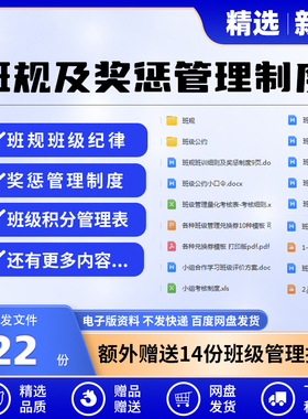 班规细则班训班级小组积分管理细则中小学生奖惩制度表格规章制度