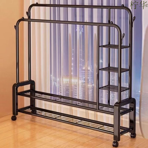 简易晾衣架落地家用卧室挂衣服架