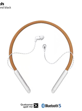 klipsch/杰士 T5 Neckband降噪真皮挂脖颈挂式蓝牙来电震动