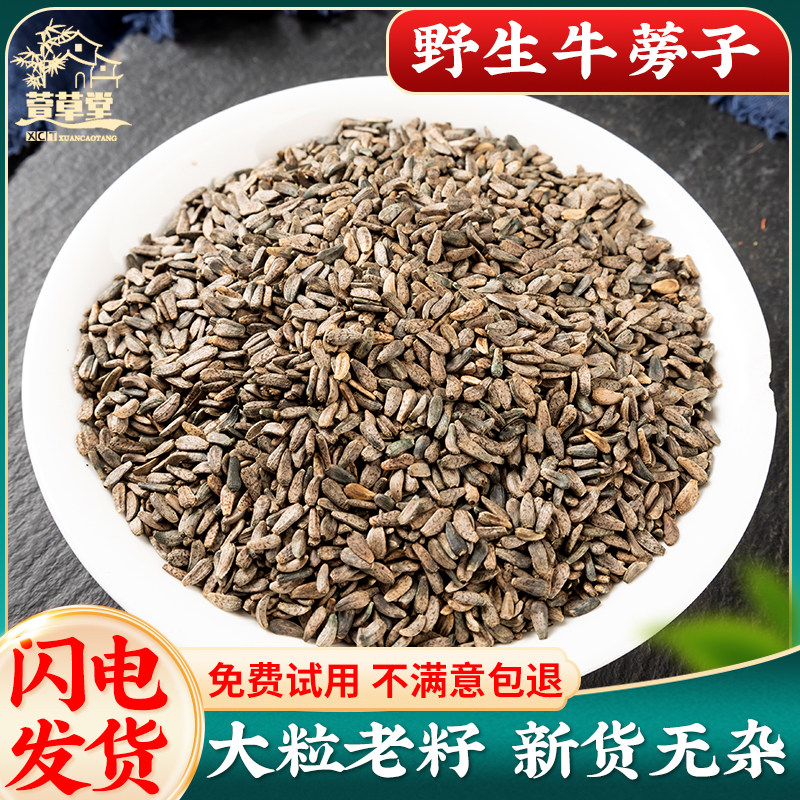 野生牛蒡子500克g新货牛旁子牛蒡子大力子牛蒡籽中药材泡茶泡水