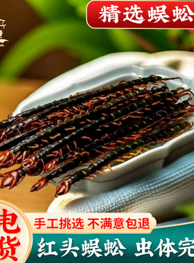 蜈蚣干正宗红头10条装吴公大小完整无接条货非野生中药材粉全蝎