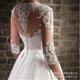 high bridal long end slimming Lace texture sleeved simple