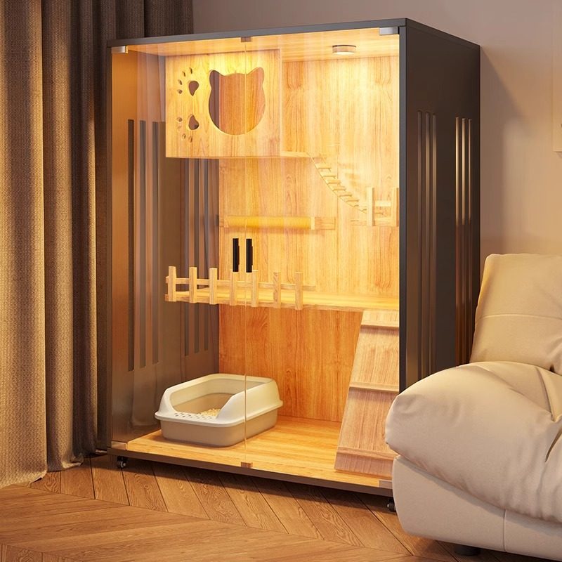 家用猫别墅猫豪华室内猫窝猫屋超大自由空间猫咪房子实木猫舍猫柜,宠物/宠物食品及用品,猫笼子/猫别墅,淘宝优惠券,粉丝福利购,淘宝优惠卷