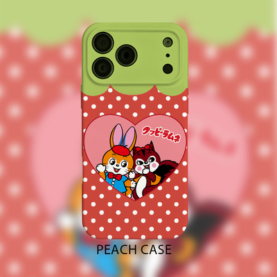 适用昭和小松鼠兔子爱心波点萌系古早IP可爱苹果17promax/16手机壳iPhone151413/12OPPO小米红米vivo一加真我