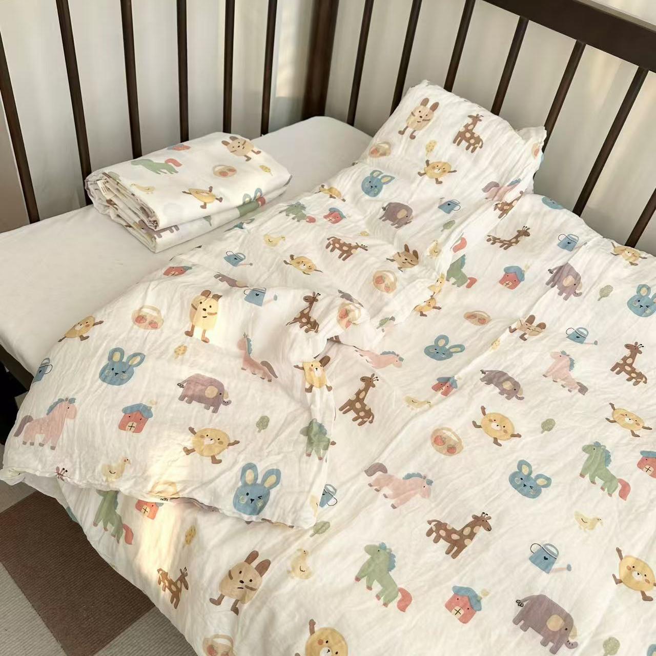 A类纯棉双层纱布被套柔软不掉色