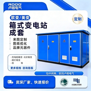 变电站250 箱变环网型成套箱式 400 800 变压器 美式 630kva箱式 欧式