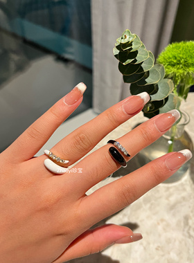 2024年新款 高级轻奢 时尚珐琅戒 定金