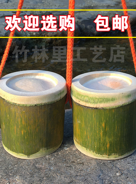 竹高跷成人儿童竹筒踩高跷翘幼儿园亲子教学感统训练器材玩具包邮