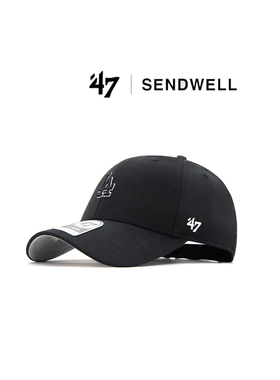 47brand硬顶包边小标棒球帽防晒复古男女户外旅游显脸小鸭舌帽潮