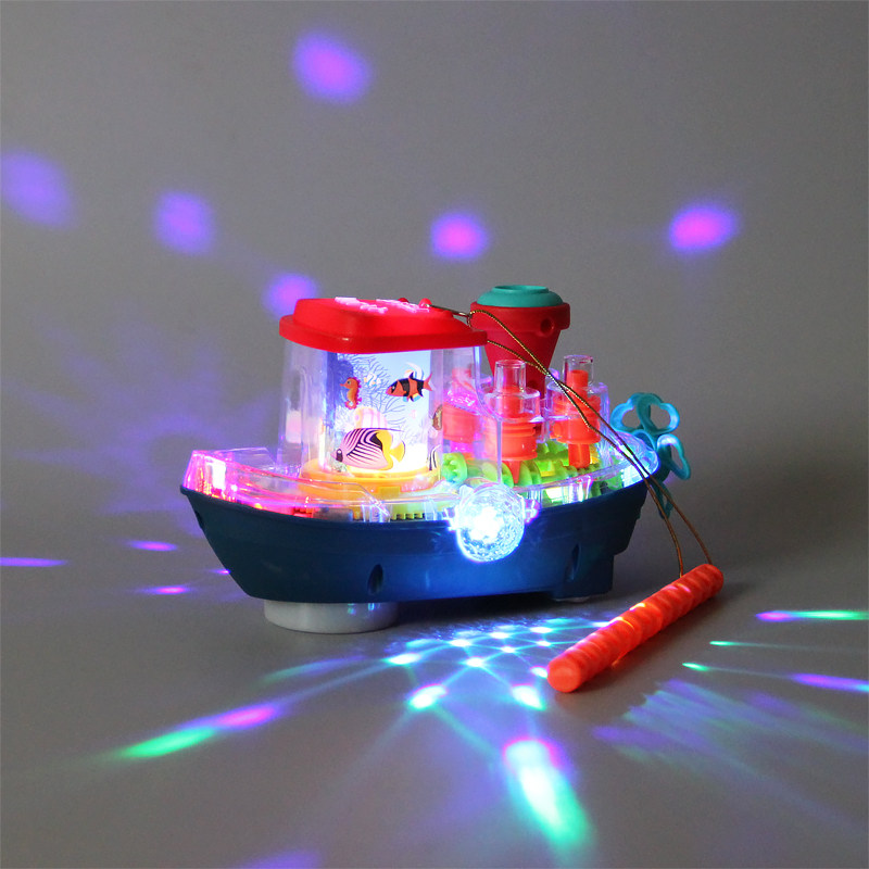 儿童手提卡通花灯笼元宵中秋节新年发光发声轮船海底世界节日玩具