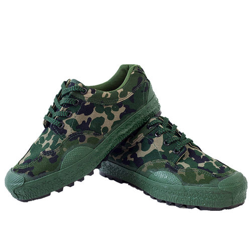 春秋低帮迷彩解放鞋男女防滑耐磨