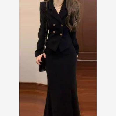 高级感女士小香风西装鱼