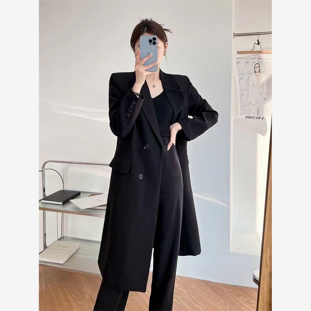 2024春秋季韩版长款西装