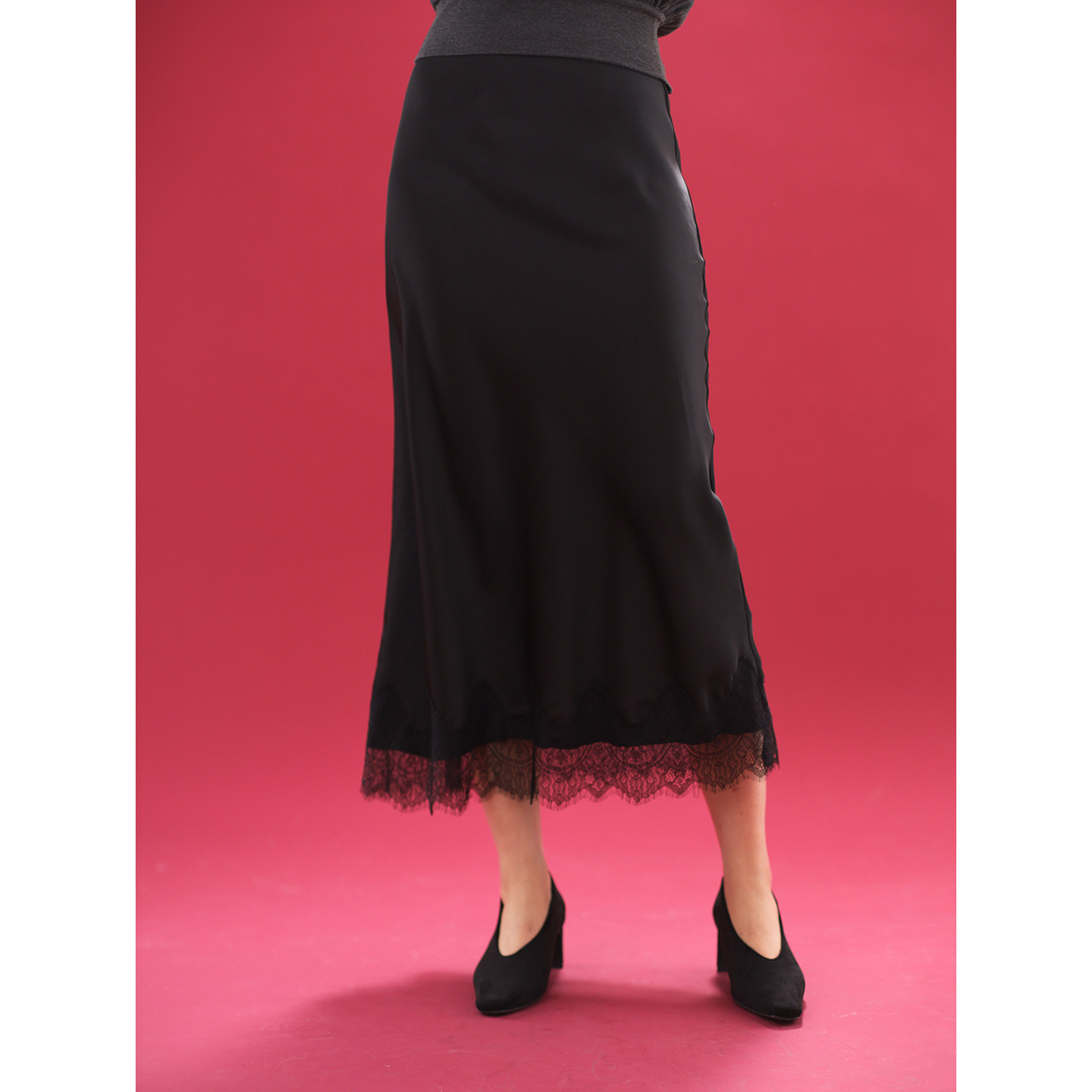 01/04 0点ohmyloli法式复古拼接蕾丝松紧腰缎面单层半身裙,女装/女士精品,半身裙,淘宝优惠券,粉丝福利购,淘宝优惠卷