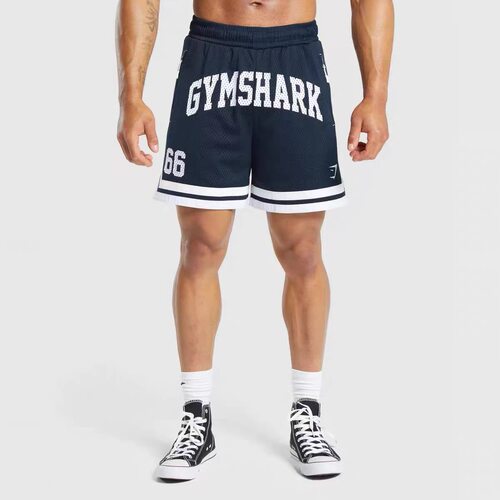 超强限定Gymshark Varsity 男美式运动休闲速干网眼篮球五分短裤