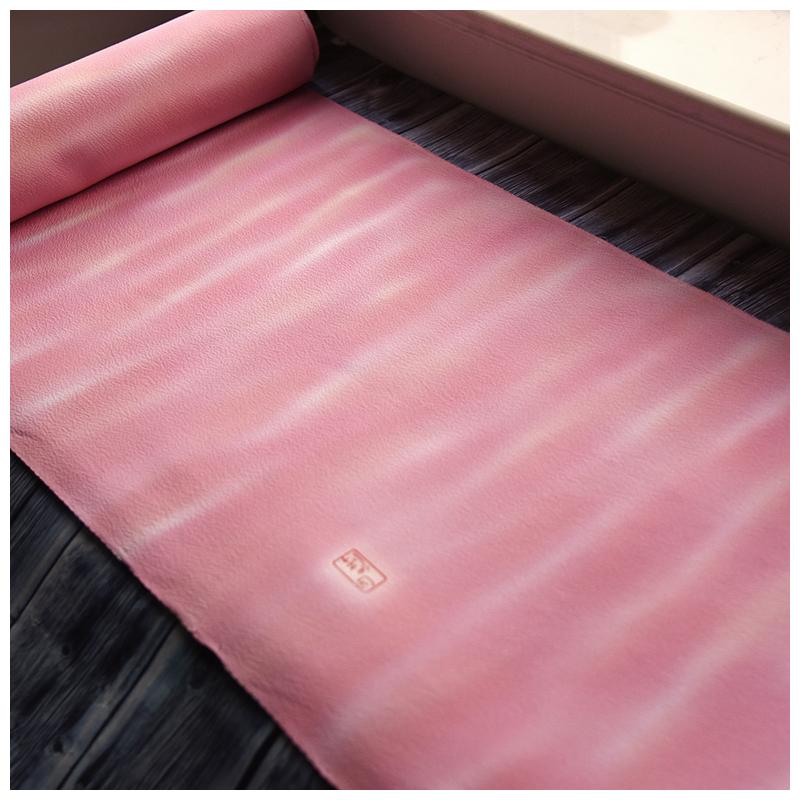 进口正绢真丝晕染作家物小纹反物