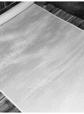 进口中古正绢真丝白色银通小纹反物布料口金荷包零料汉服旗袍