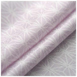 进口中古正绢真丝浅紫麻叶柄袖无双襦袢小纹反物荷包零料汉服旗袍